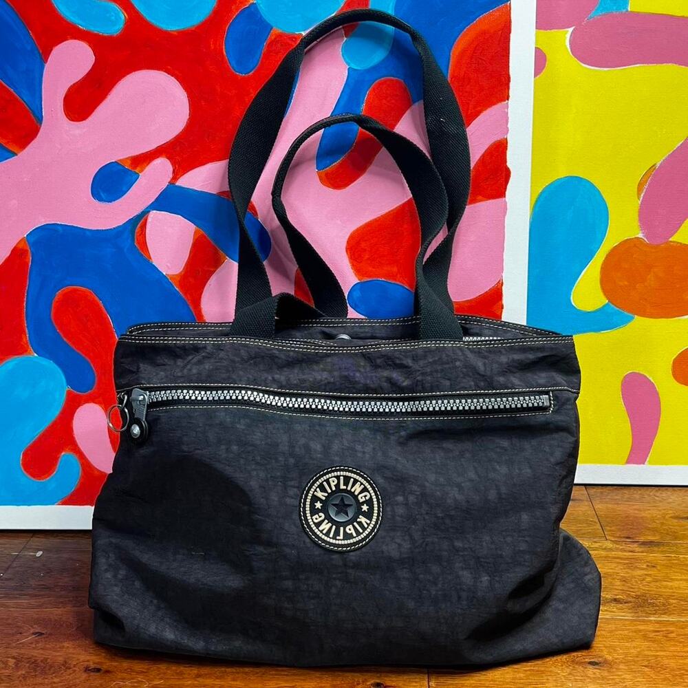 Kipling black tote bag with